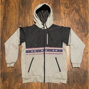 Jiberish zip up hoody/jacket size Medium.